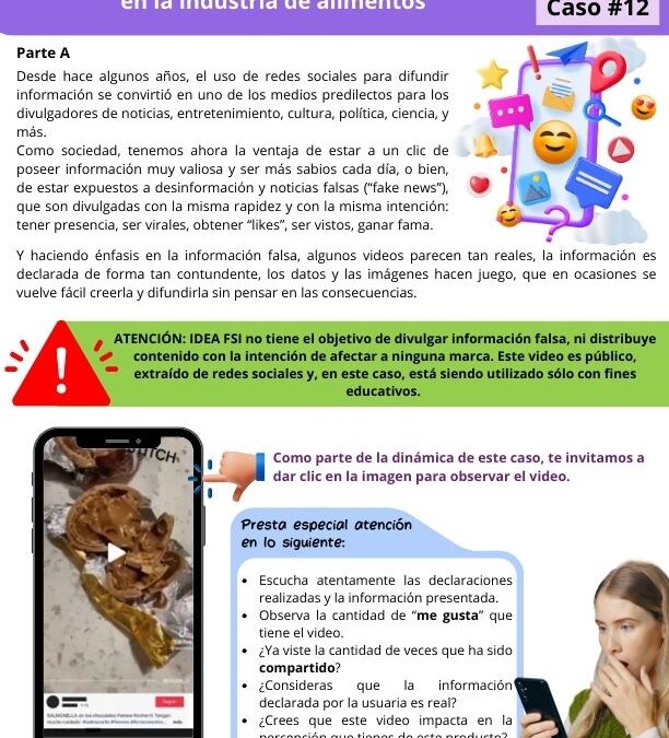 Caso # 12 El auge de las «fake news» en la industria de alimentos