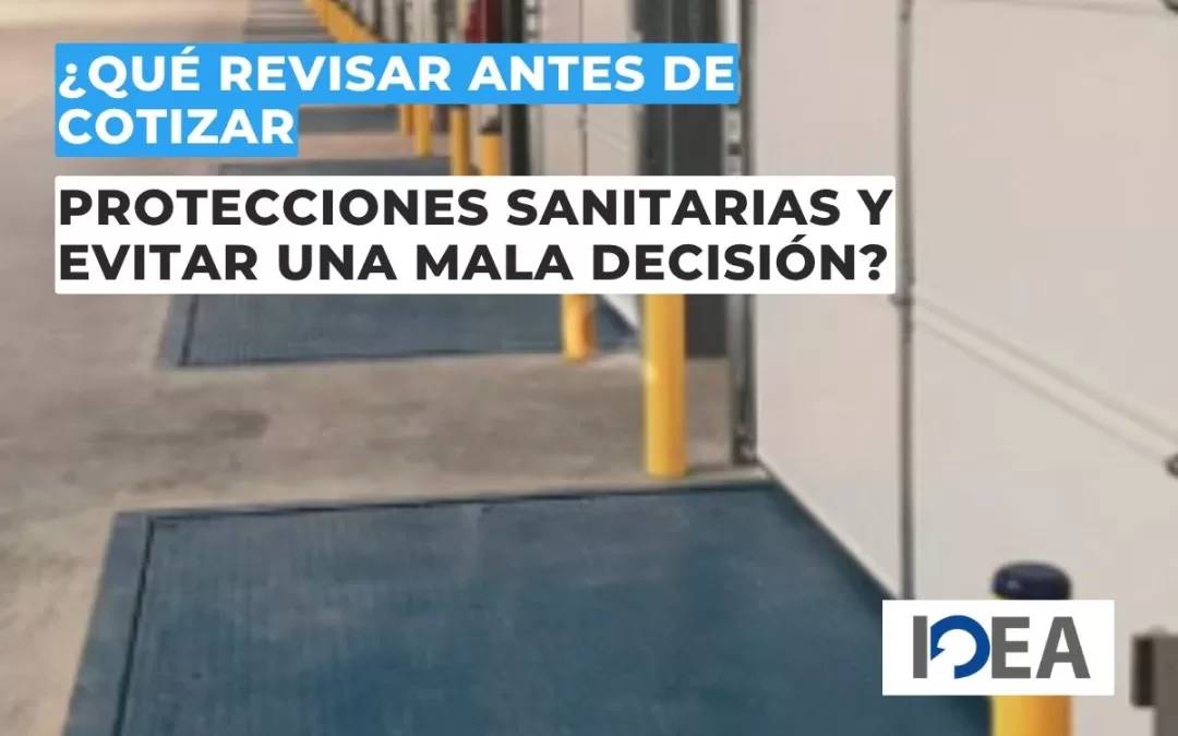  ¿Qué revisar antes de cotizar protecciones sanitarias y evitar una mala decisión?