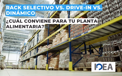 Rack selectivo vs. drive-in vs. dinámico: ¿Cuál conviene para tu planta alimentaria?